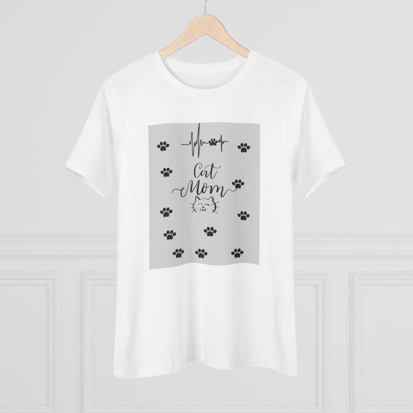 Cute Paw Print Women's Cotton Tee