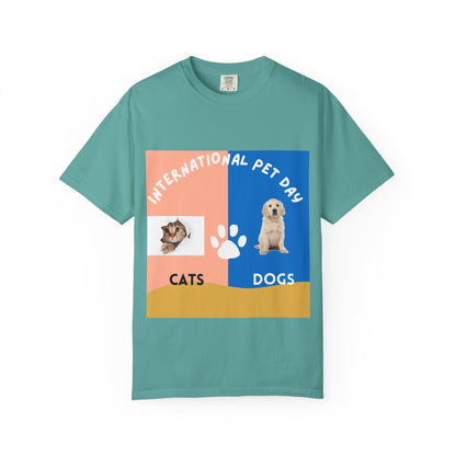 International Pet Day Cats & Dogs T-Shirt —
