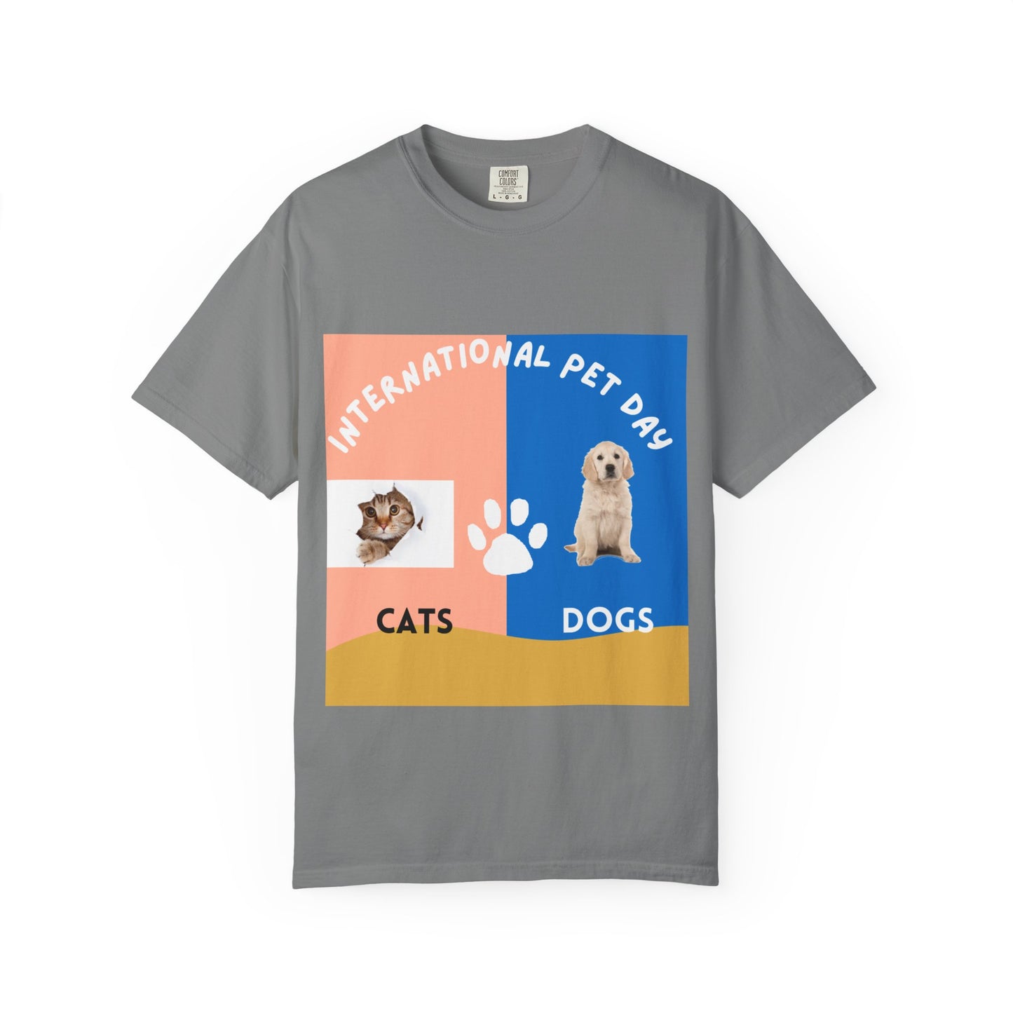 International Pet Day Cats & Dogs T-Shirt —