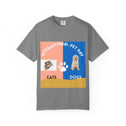 International Pet Day Cats & Dogs T-Shirt —