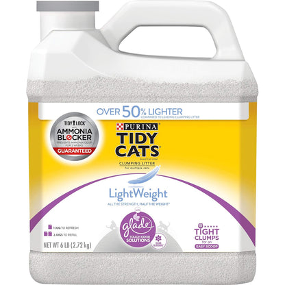Lightweight 4-In-1 Strength Multi-Cat, Odor Control, Clumping, 99.9 Percent Dust Free Cat Litter - 17 Lb. Box