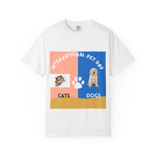 International Pet Day Cats & Dogs T-Shirt —