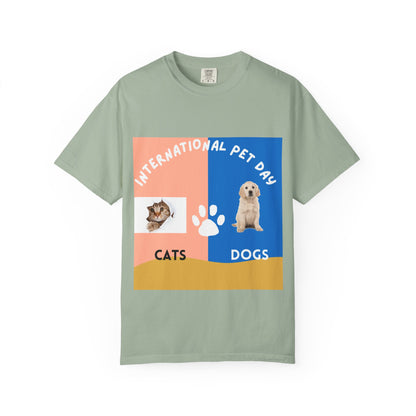 International Pet Day Cats & Dogs T-Shirt —