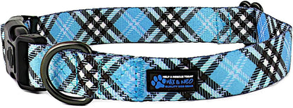 NEO Nylon Buckle Reflective Dog Collar - We Donate a Collar to a Dog Rescue for Every Collar Sold (Medium, Pink)