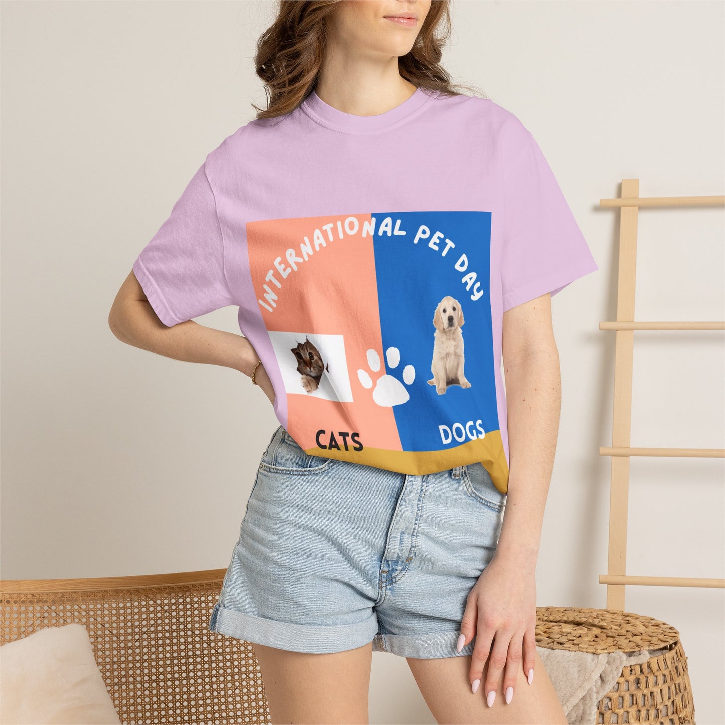 International Pet Day Cats & Dogs T-Shirt —