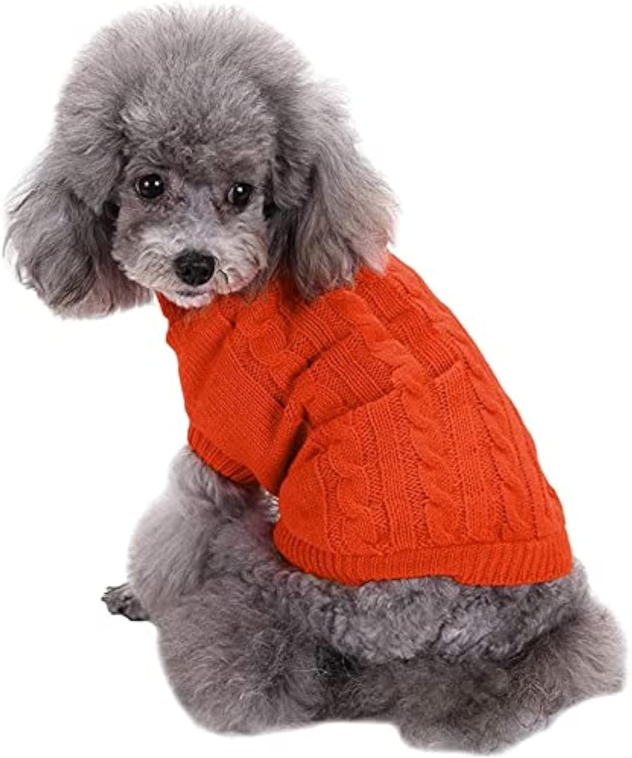 Small Dog Sweaters Knitted Pet Cat Warm Dog Sweatshirt Winter Clothes Kitten Puppy Sweater (Xx-Small, Green)
