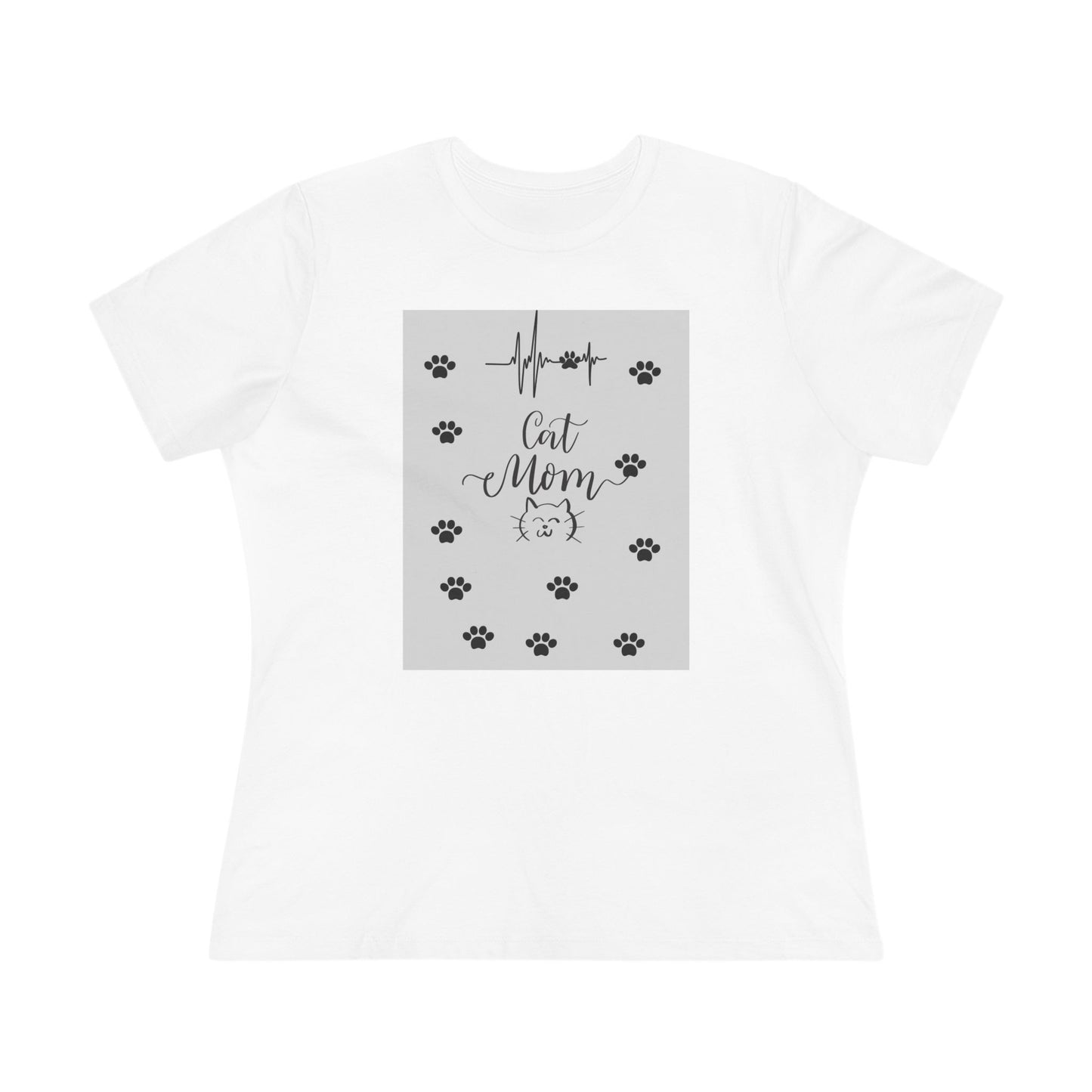 Cute Paw Print Women's Cotton Tee