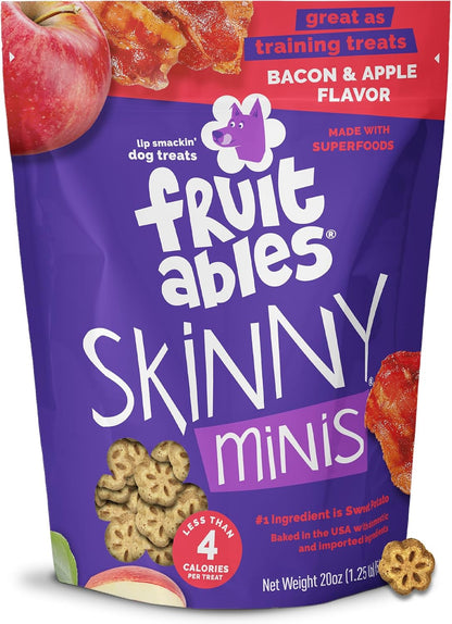 Skinny Minis Dog Treats, Healthy Pumpkin Treat for Dogs, Low Calorie & Delicious, Puppy Training, No Wheat, Corn or Soy, Made in the USA, Pumpkin and Mango Flavor, 5Oz