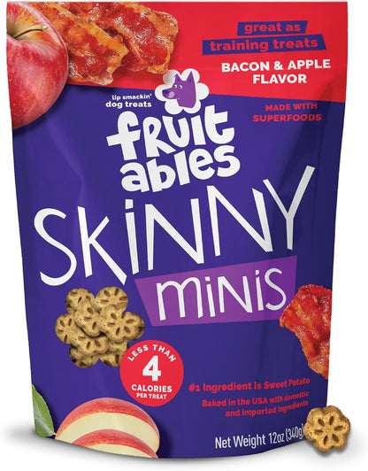 Skinny Minis Dog Treats, Healthy Pumpkin Treat for Dogs, Low Calorie & Delicious, Puppy Training, No Wheat, Corn or Soy, Made in the USA, Pumpkin and Mango Flavor, 5Oz
