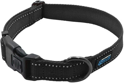 NEO Nylon Buckle Reflective Dog Collar - We Donate a Collar to a Dog Rescue for Every Collar Sold (Medium, Pink)