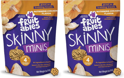 Skinny Minis Dog Treats, Healthy Pumpkin Treat for Dogs, Low Calorie & Delicious, Puppy Training, No Wheat, Corn or Soy, Made in the USA, Pumpkin and Mango Flavor, 5Oz