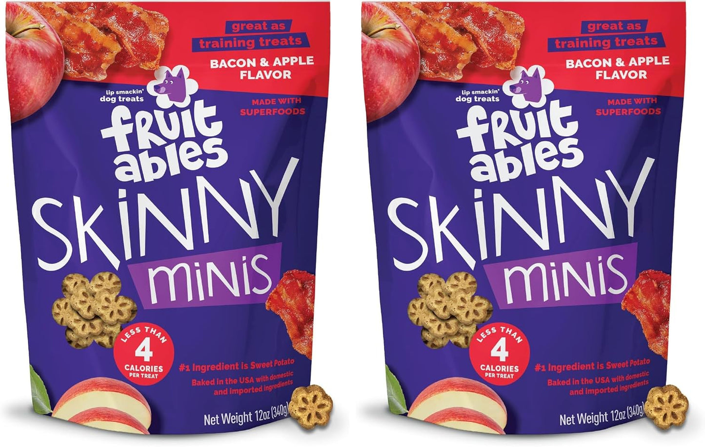 Skinny Minis Dog Treats, Healthy Pumpkin Treat for Dogs, Low Calorie & Delicious, Puppy Training, No Wheat, Corn or Soy, Made in the USA, Pumpkin and Mango Flavor, 5Oz