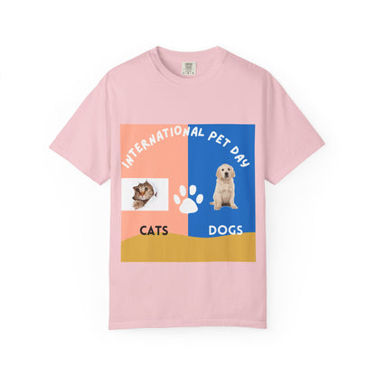 International Pet Day Cats & Dogs T-Shirt —
