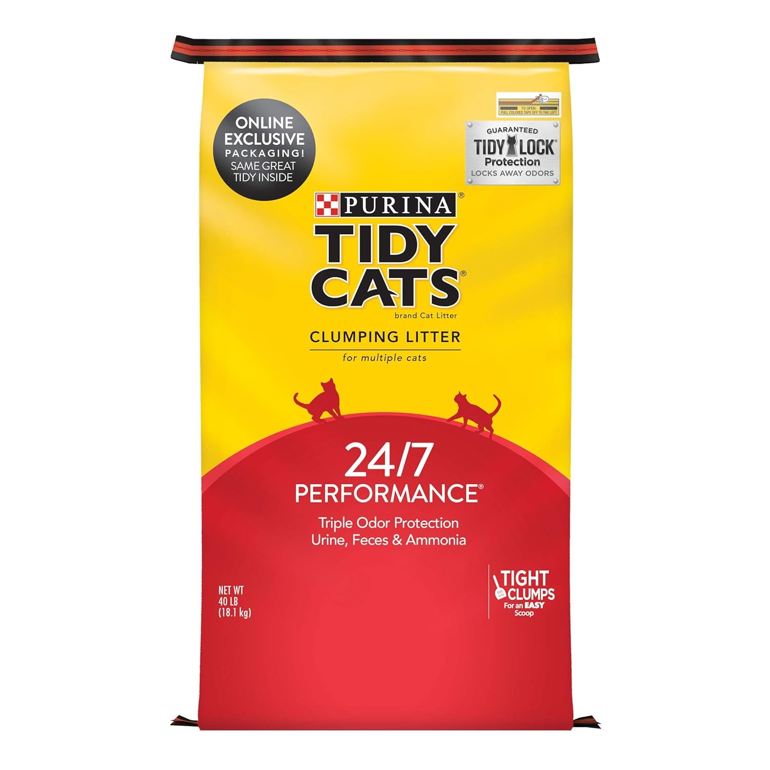 Lightweight 4-In-1 Strength Multi-Cat, Odor Control, Clumping, 99.9 Percent Dust Free Cat Litter - 17 Lb. Box