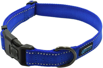 NEO Nylon Buckle Reflective Dog Collar - We Donate a Collar to a Dog Rescue for Every Collar Sold (Medium, Pink)